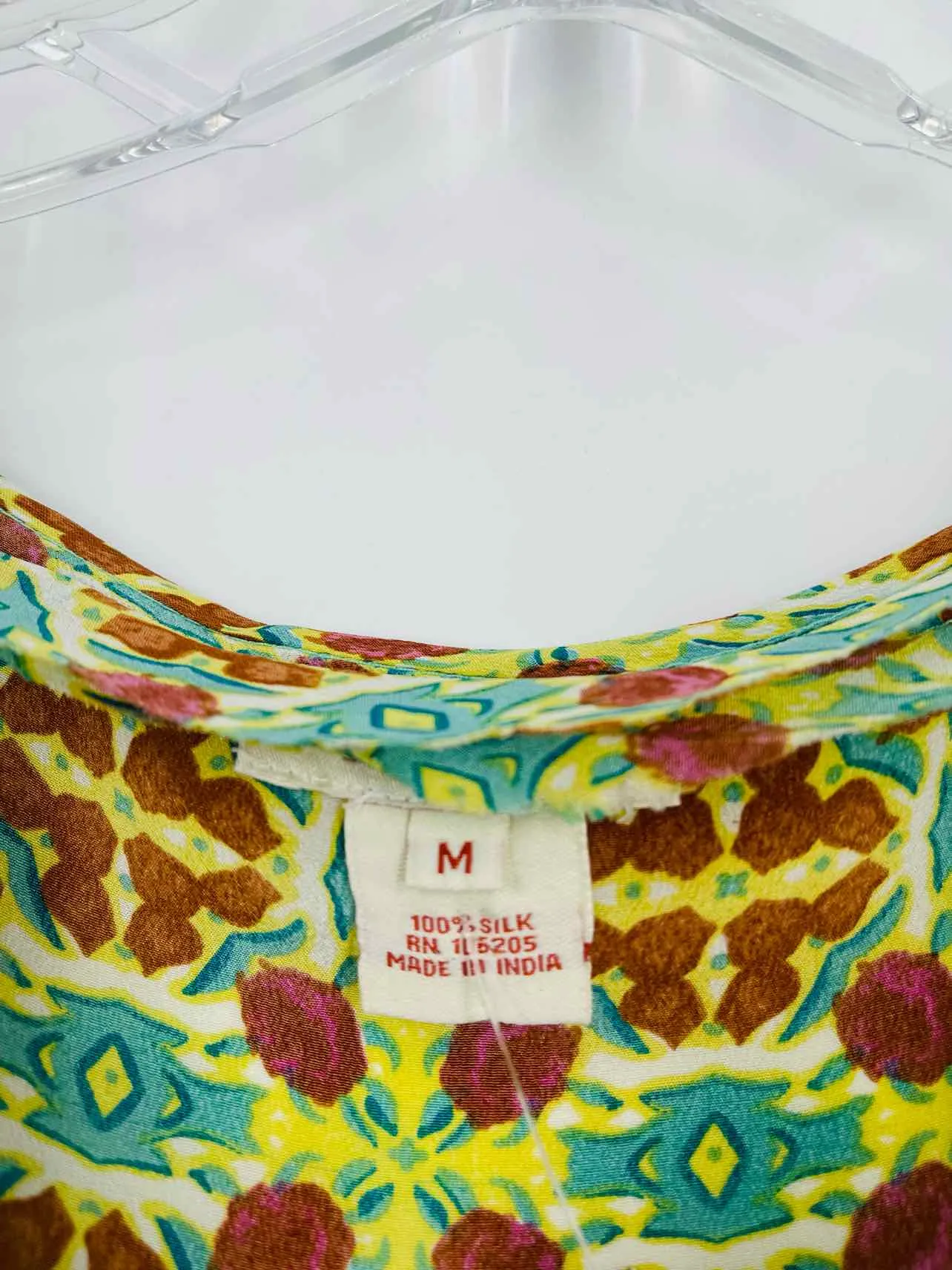 Hauts en soie Sundance taille M imprimés Gr/Bl/Rd - Manches courtes