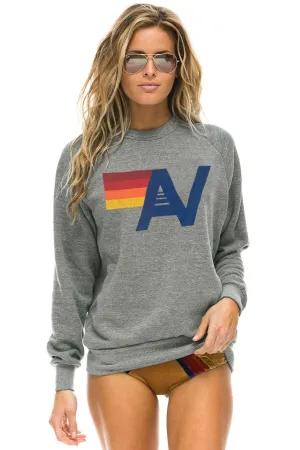 Sweatshirt Logo Swea Swlo Heather-Grey Vêtements_Aviator-Nation