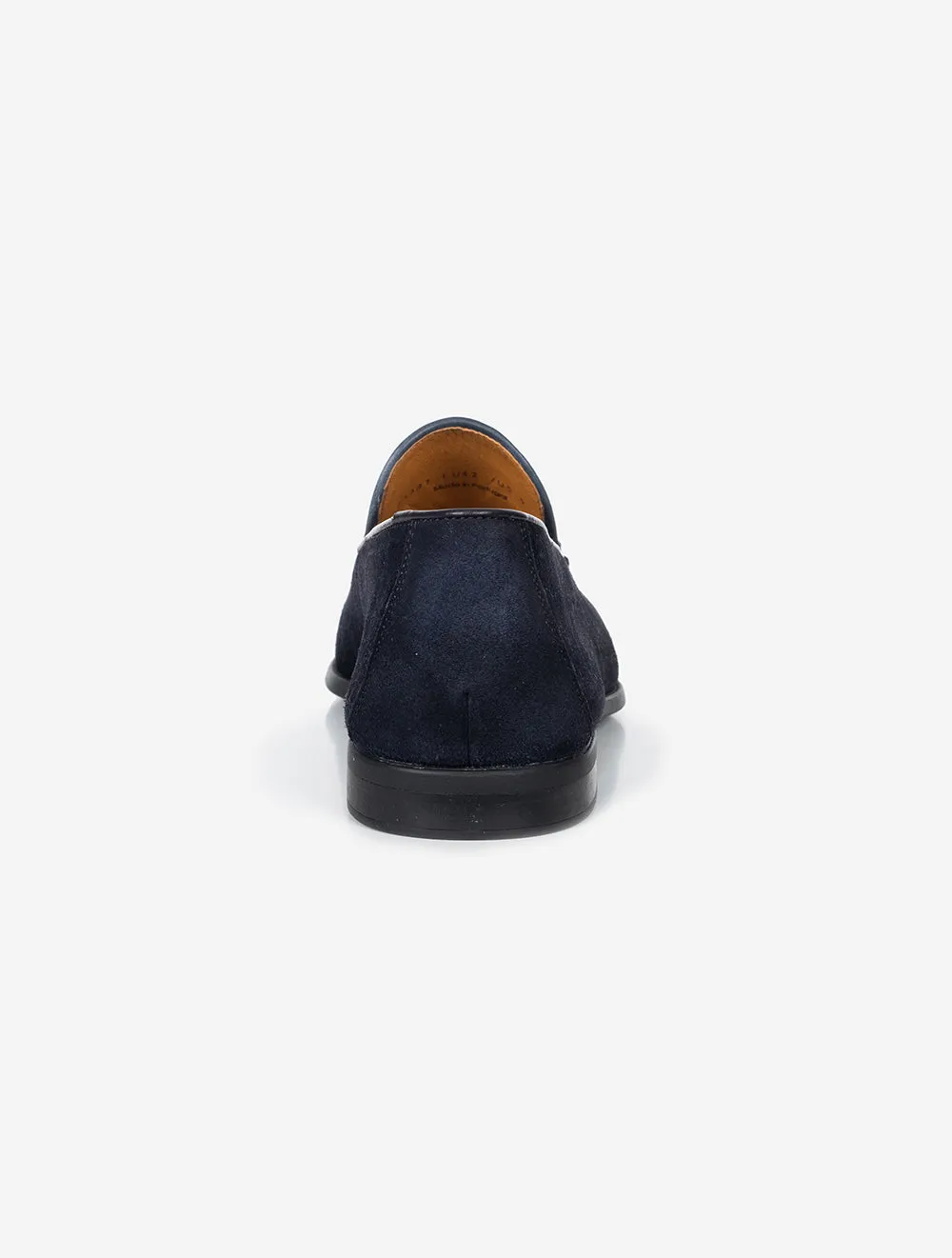 Mocassin à gland en daim bleu marine