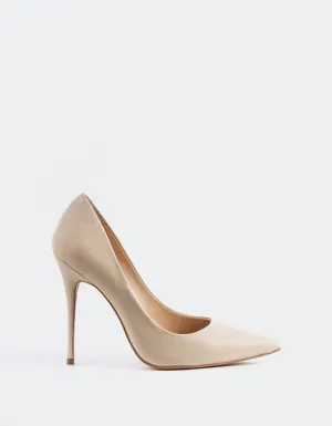 Teeva Cuir Blanc Cassé