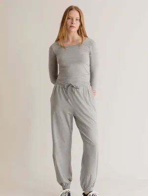 Jogging en Coton Biologique pour Femmes Teresa | Gris