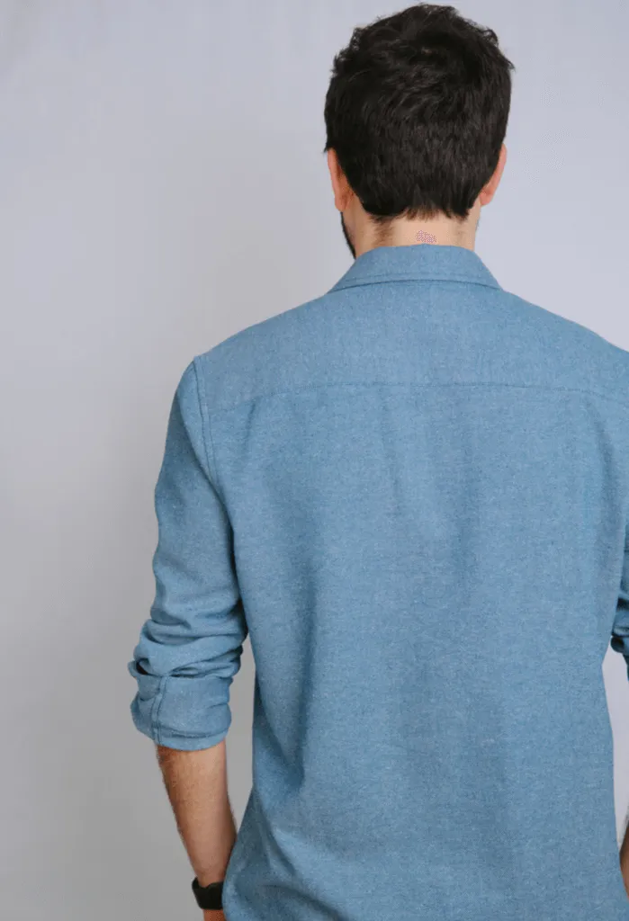 La chemise Marc 100% recyclée | Sarcelle