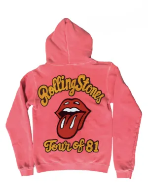 The Rolling Stones Zip Polaire, Vêtements Cerise madeworn