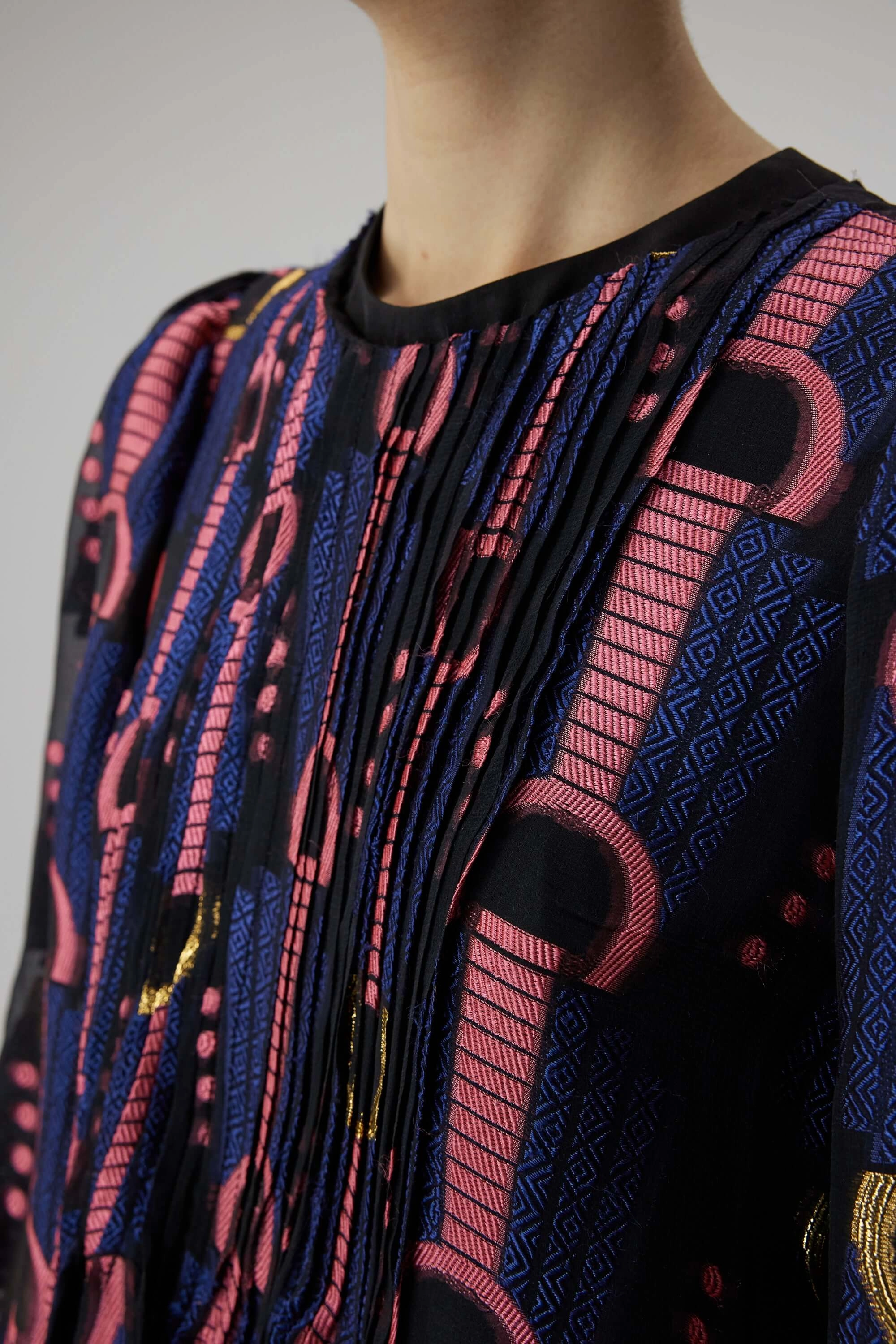 Thelma dress in Horizon embroidery