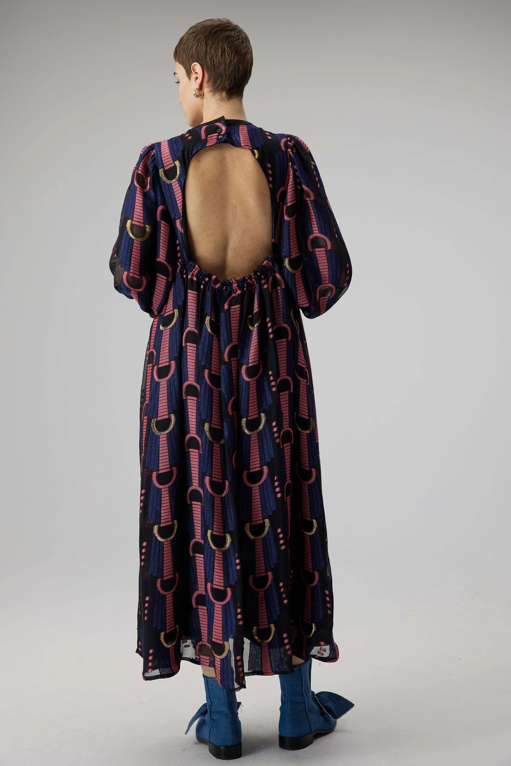 Thelma dress in Horizon embroidery