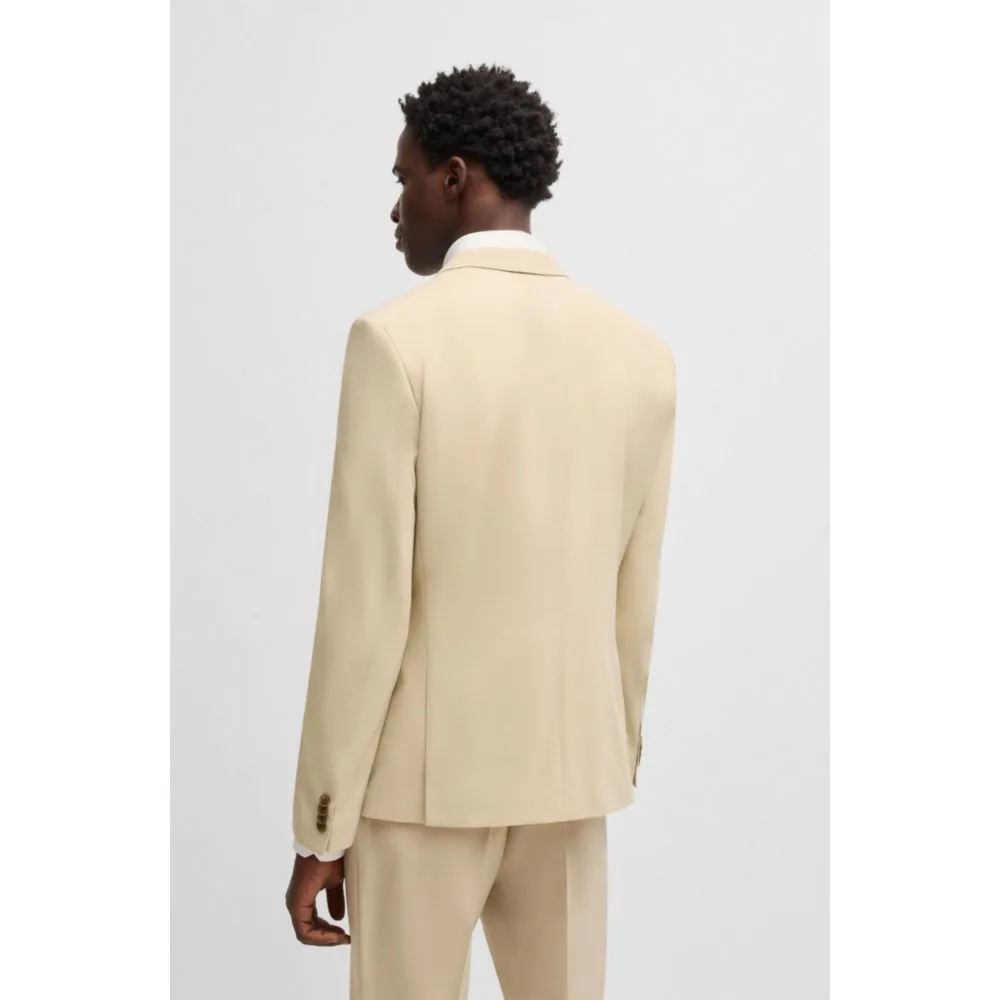 Costume trois pièces ajusté en dobby effet mohair