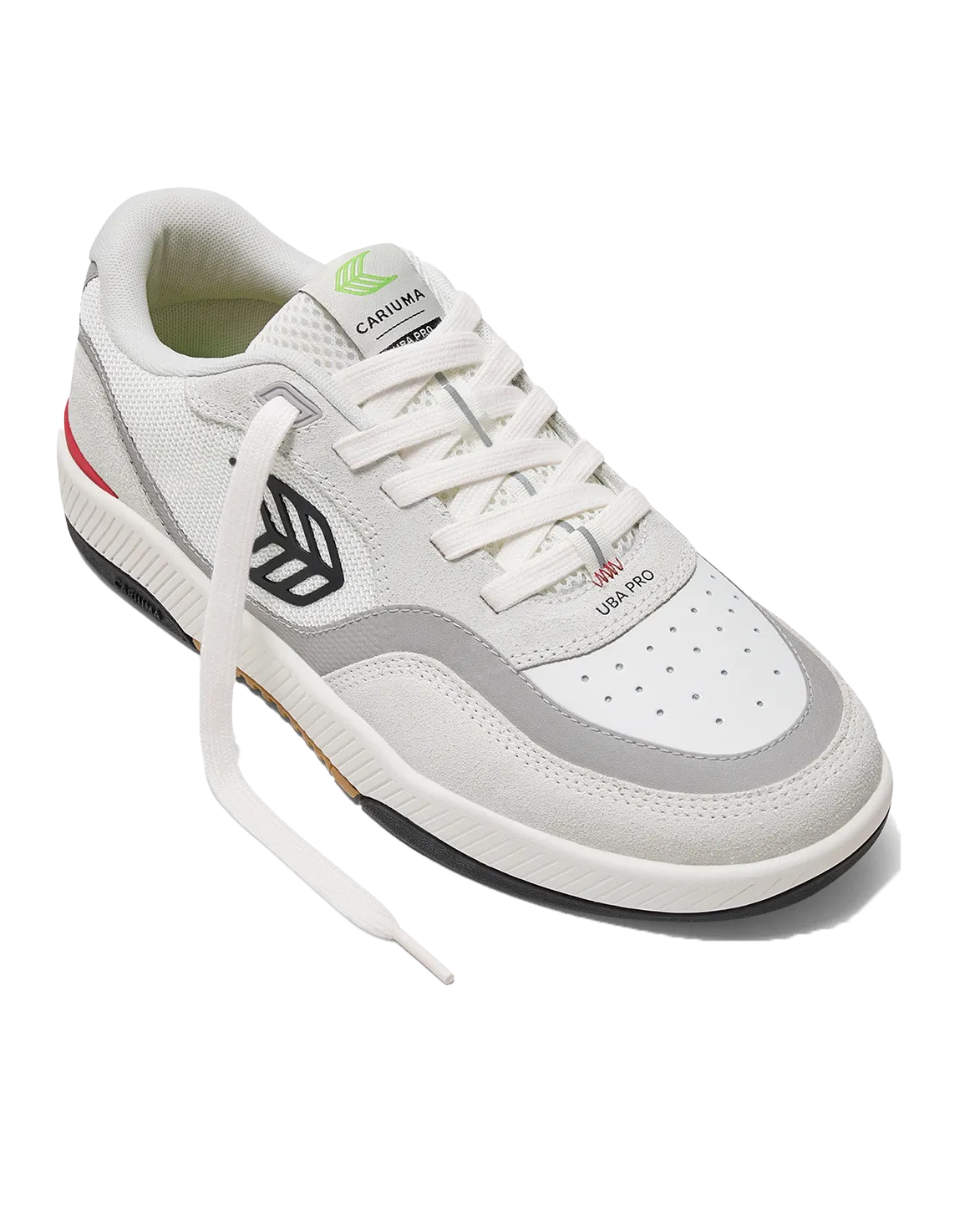 Chaussures Uba Pro en blanc fumé, rouge et noir