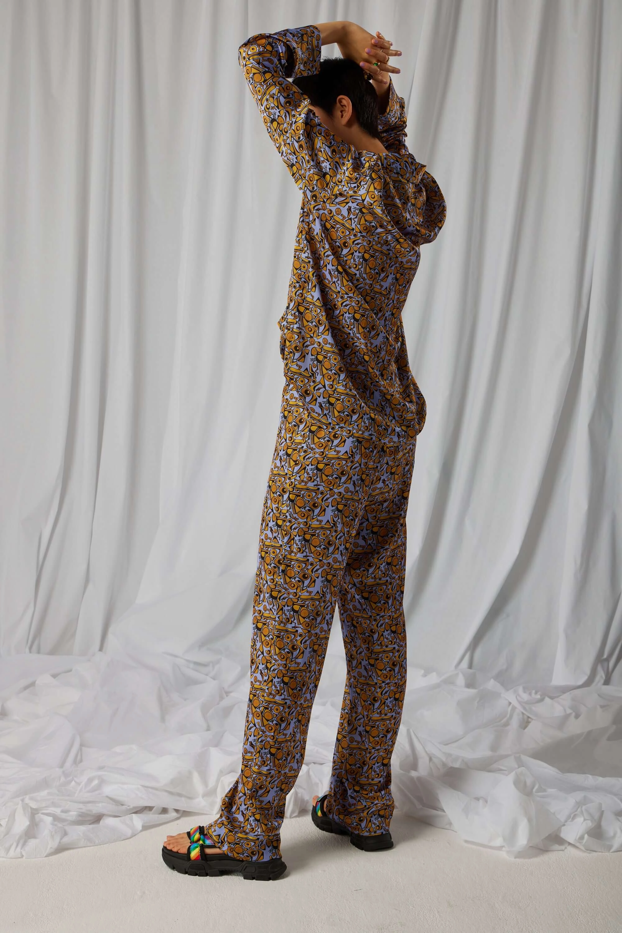 Ulysse pyjama in Art Deco Factory print