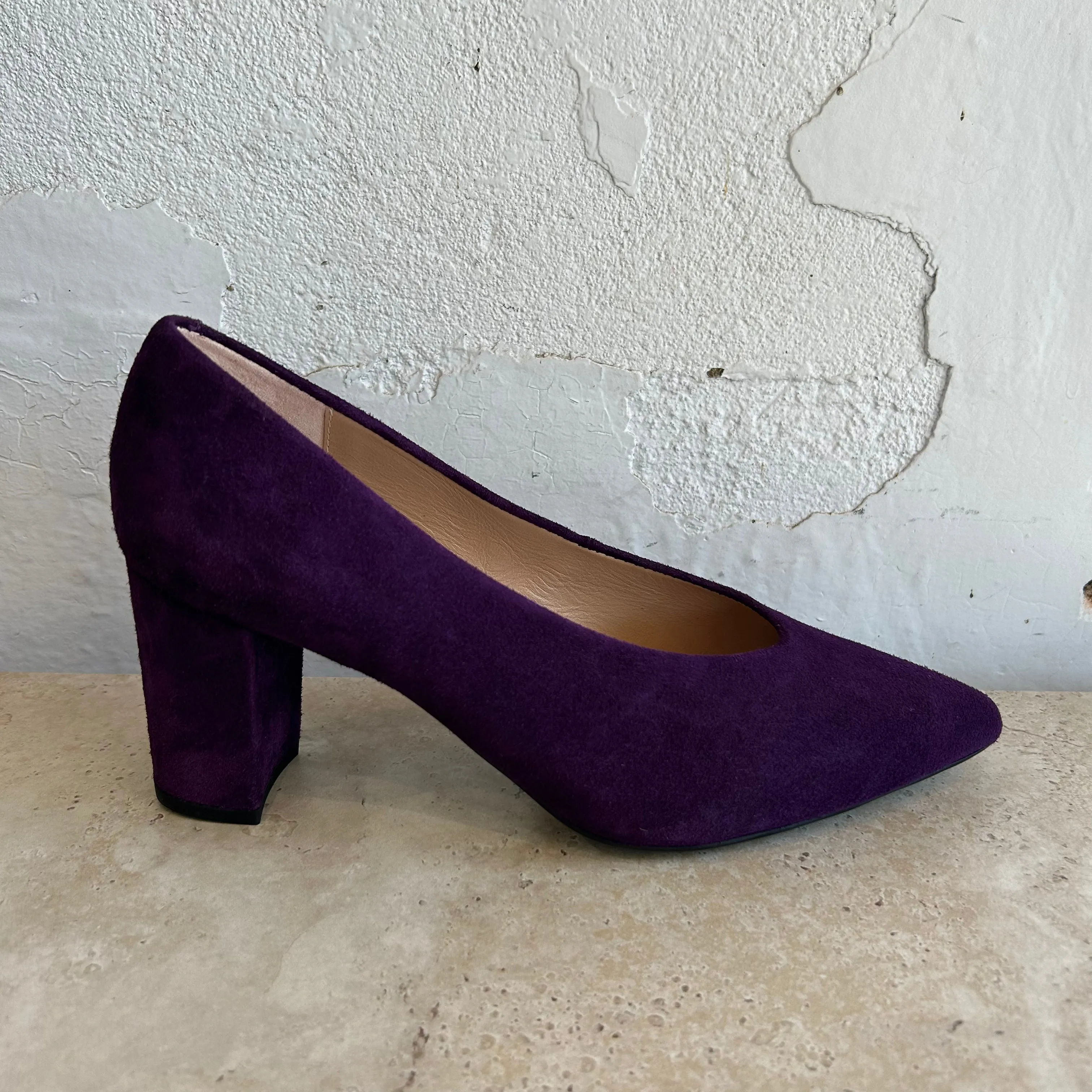 Chaussures Unisa Kramp en daim couleur prune