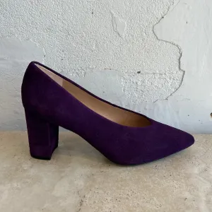 Chaussures Unisa Kramp en daim couleur prune