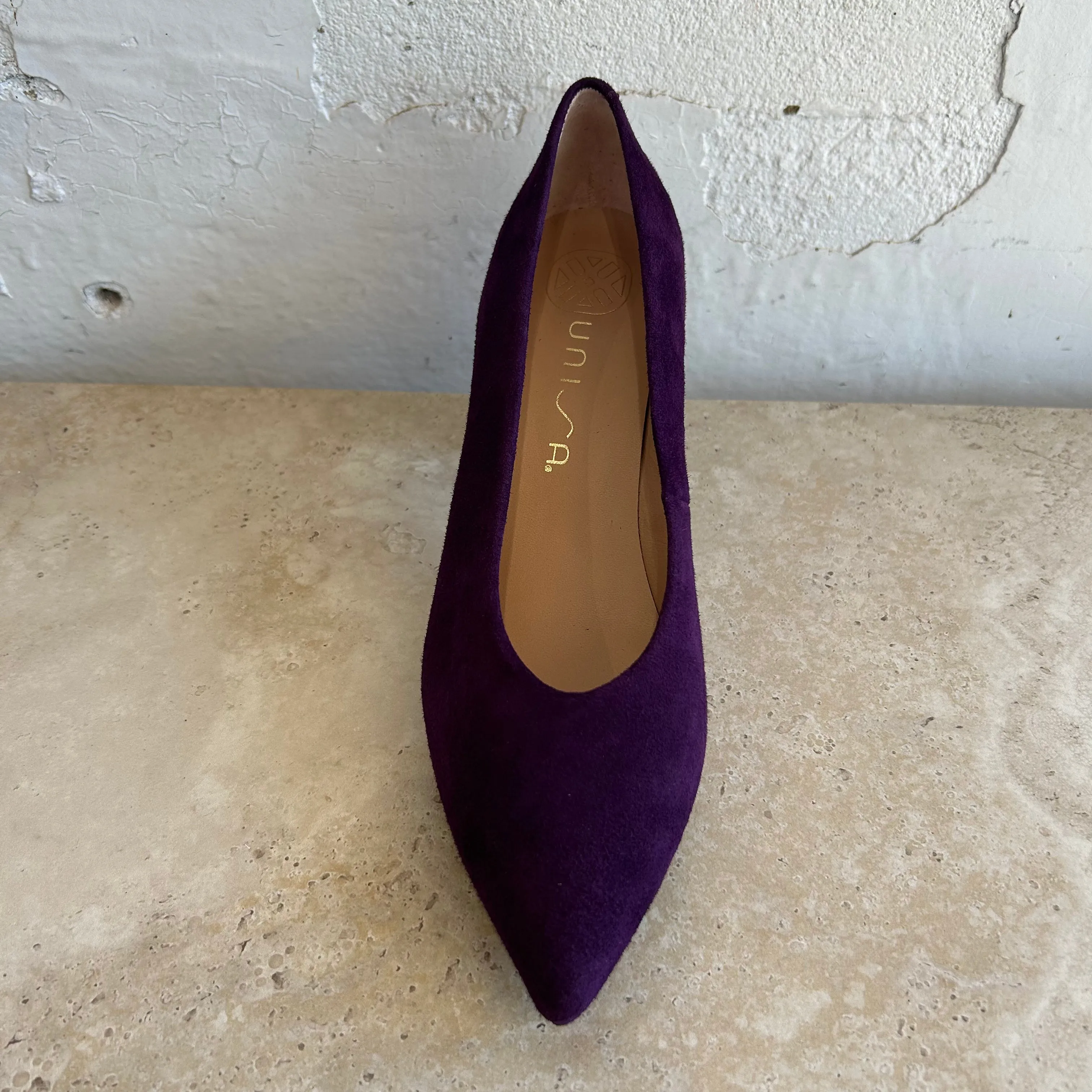 Chaussures Unisa Kramp en daim couleur prune