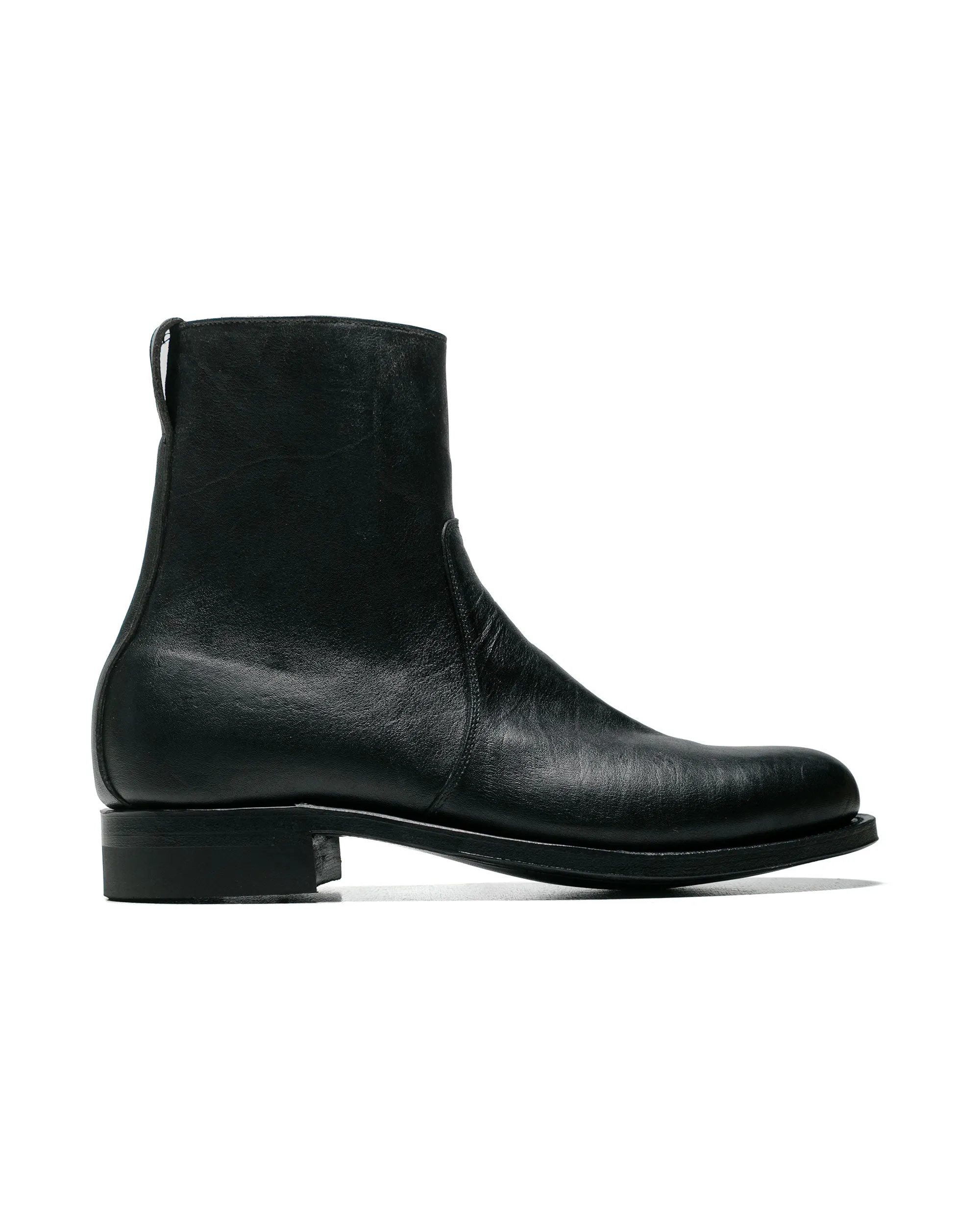 Botte Viberg 2030CH à fermeture latérale Nero en kangourou lavé (Pré-commande)