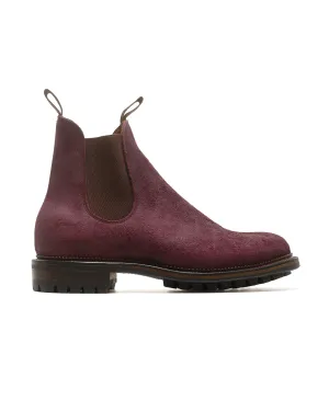 Viberg Chelsea 2030 en daim retourné vin rare