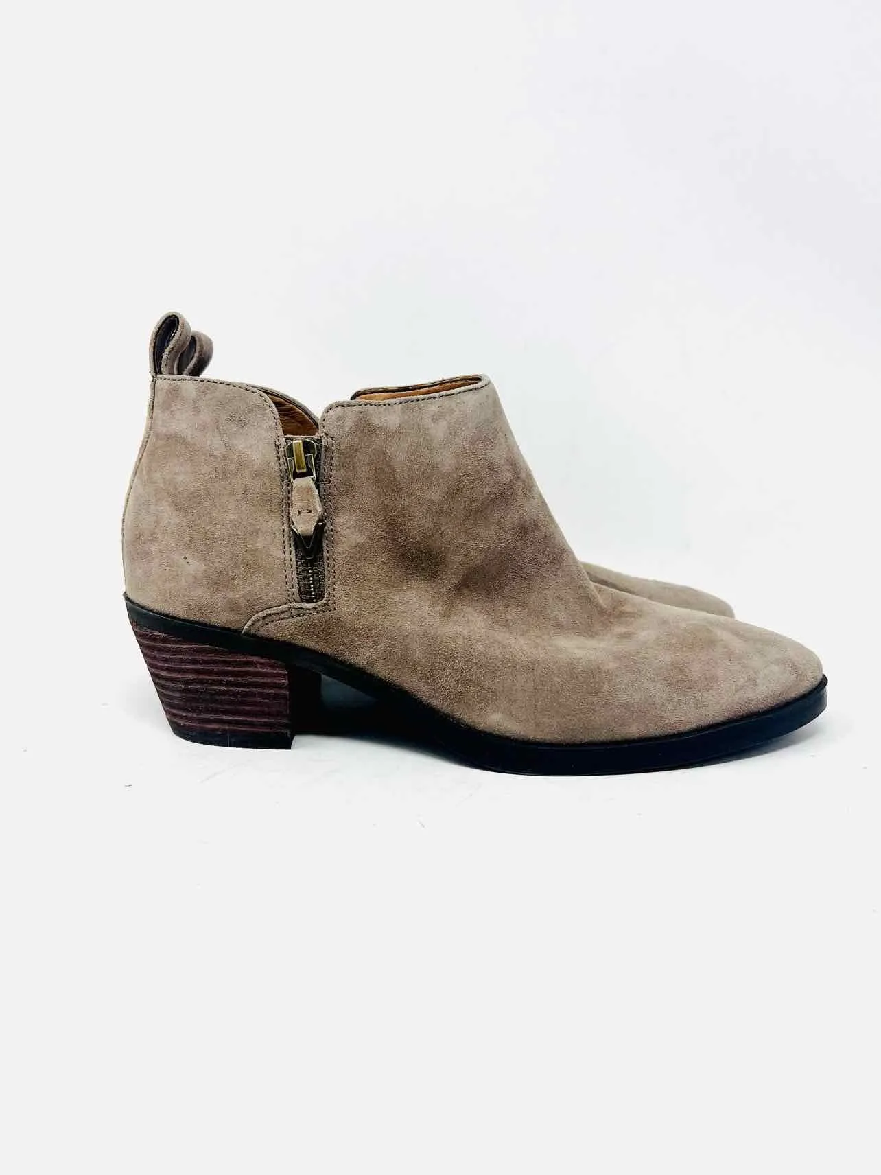Bottes chelsea en daim taupe avec fermeture éclair Vionic taille 8