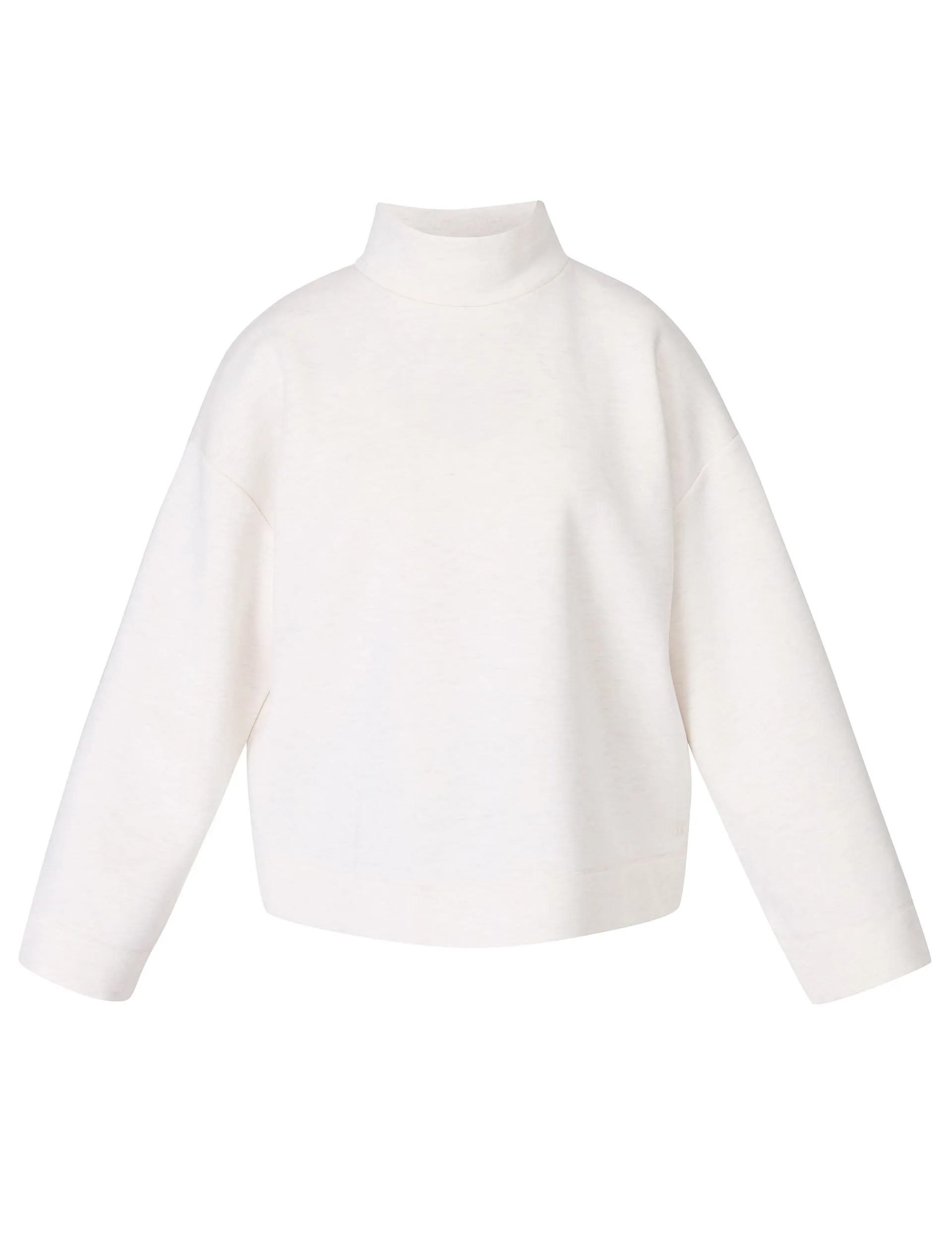 Pull à capuche col cheminée Wind Down - Blanc marbré
