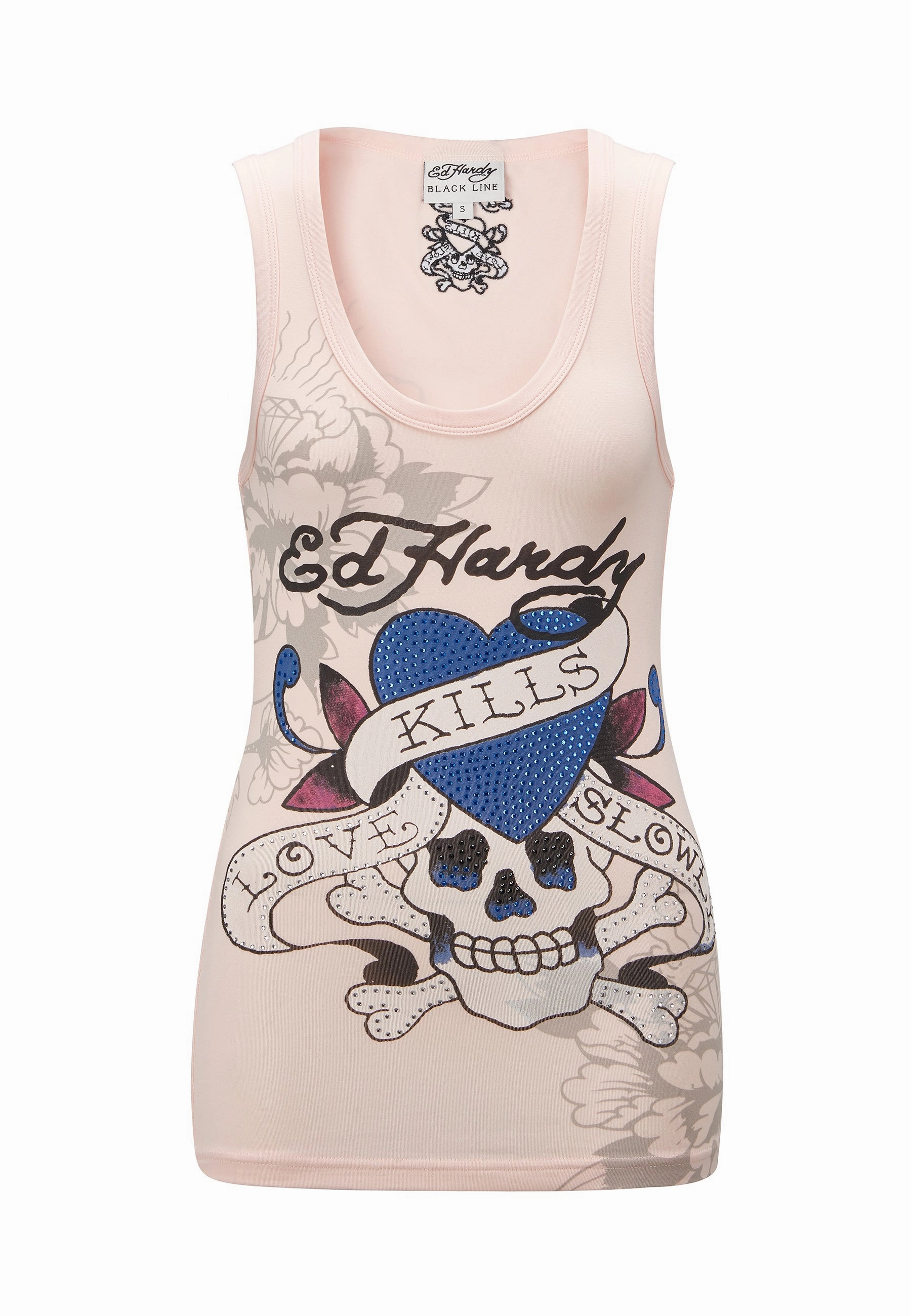 Womens Love Kills Slow Tight Vest - Pink