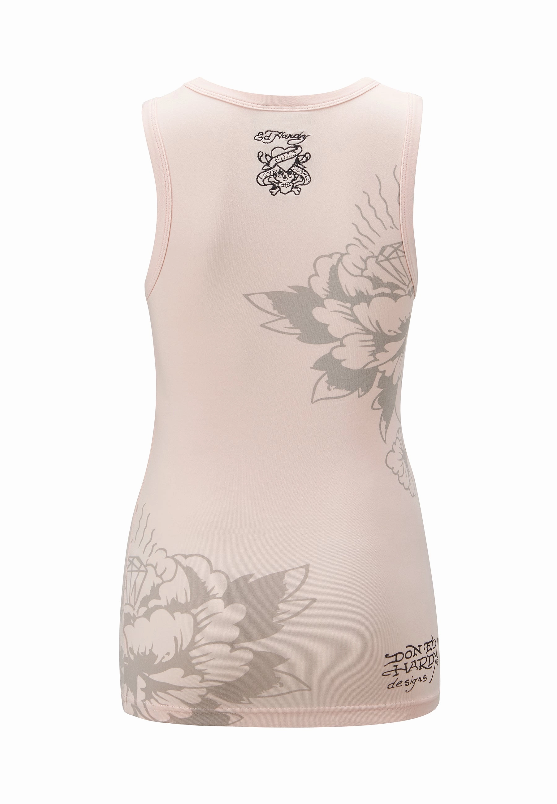 Womens Love Kills Slow Tight Vest - Pink