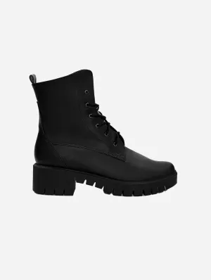 Bottes véganes Workers No. 3 en cuir de cactus Desserto® | Noir