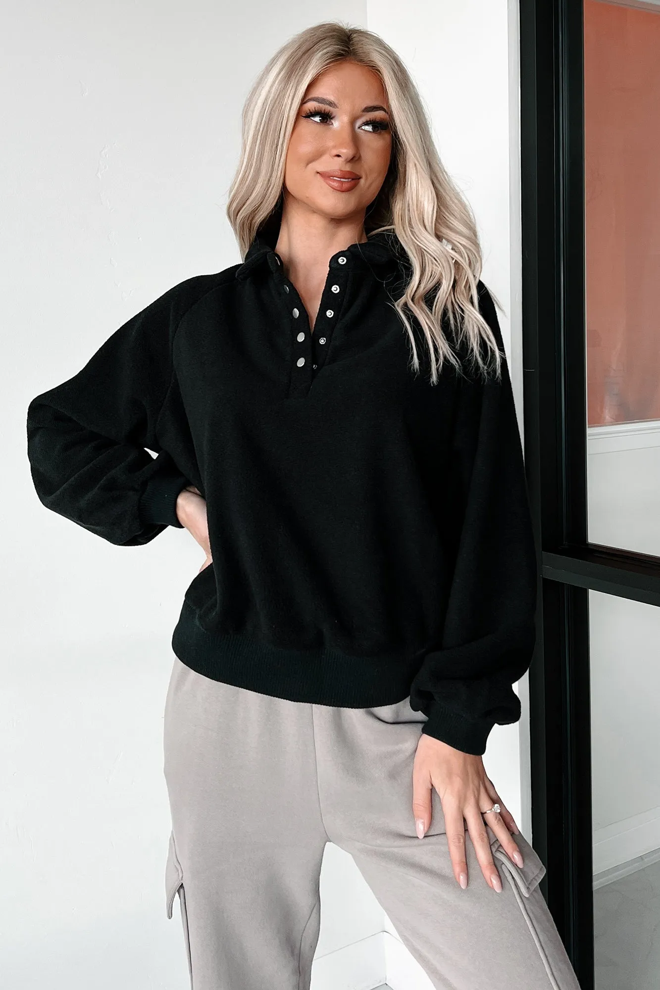 Pull en polaire Télétravail (Noir)