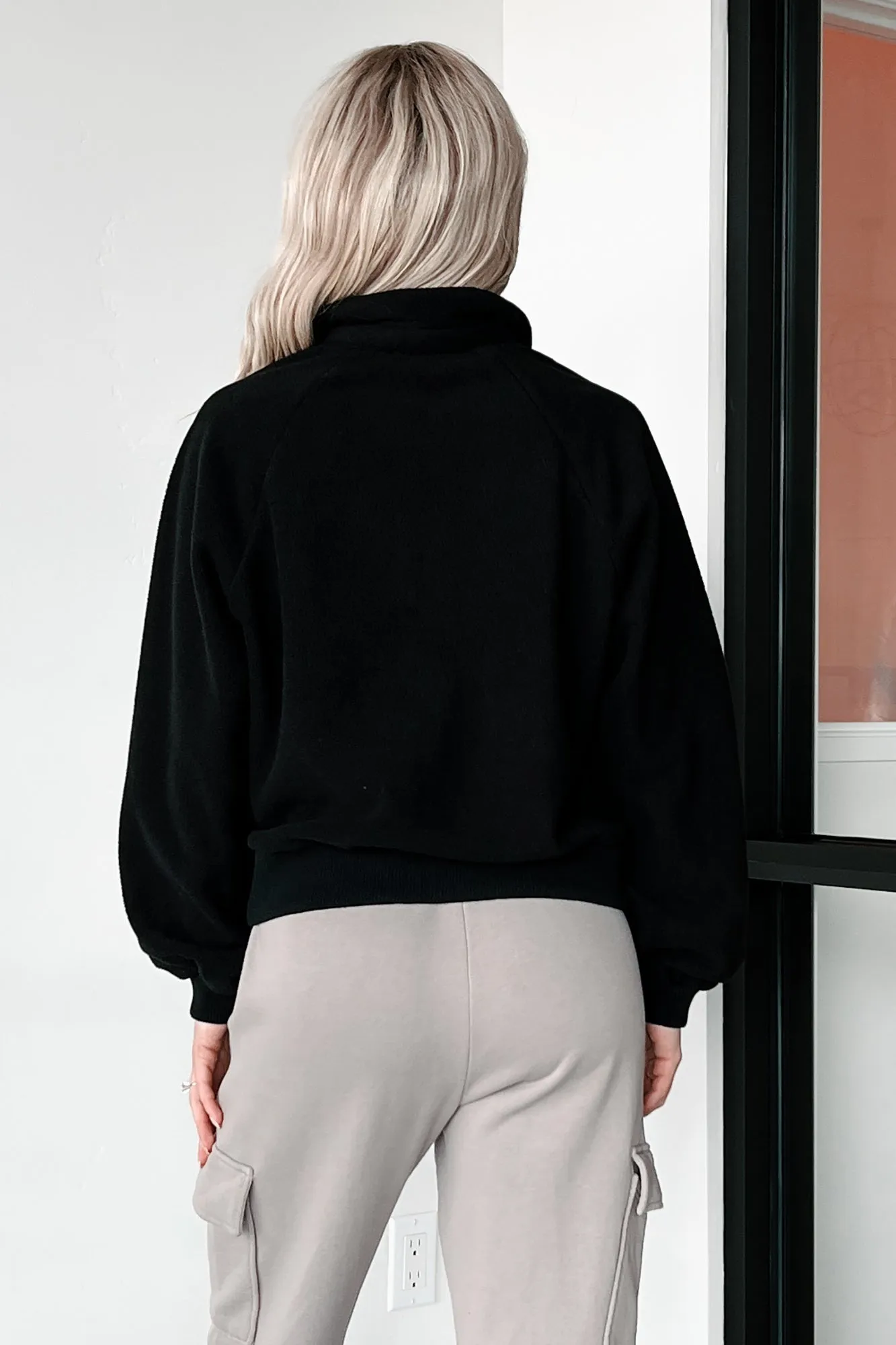Pull en polaire Télétravail (Noir)