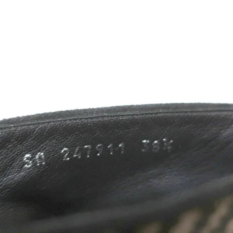 Bottes chelsea Yves Saint Laurent Tribtoo en daim noir et poil de poney imprimé taille 38.5